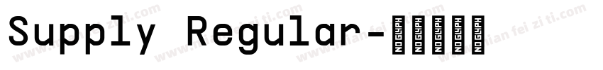 Supply Regular字体转换
